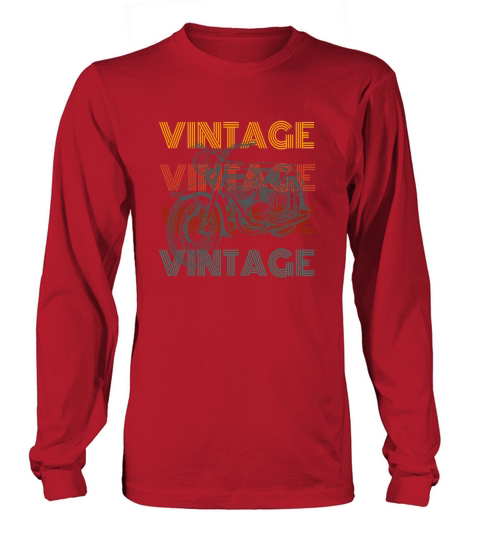VINTAGE Motorcycle Long sleeved Unisex