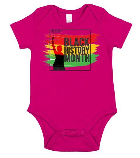 Black history month design logo 2023786 Short Sleeve Baby One-Piece