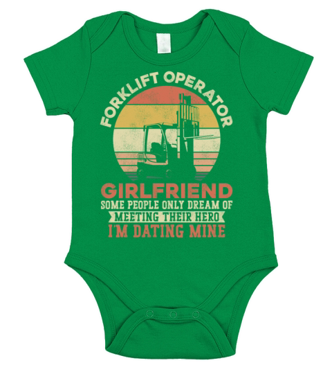 Certified Forklift Truck Operator Short Sleeve Baby One-Piece