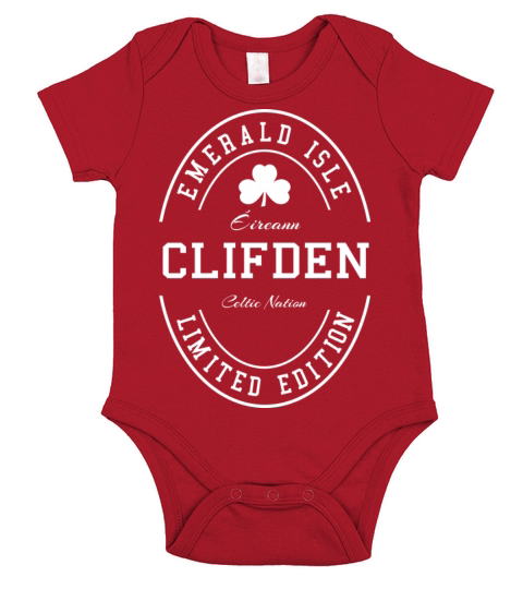 Clifden Galway Ireland Vintage Irish Souvenir Short Sleeve Baby One-Piece