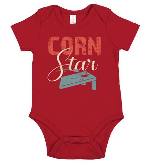 Cornhole Corn Star Short Sleeve Baby One-Piece