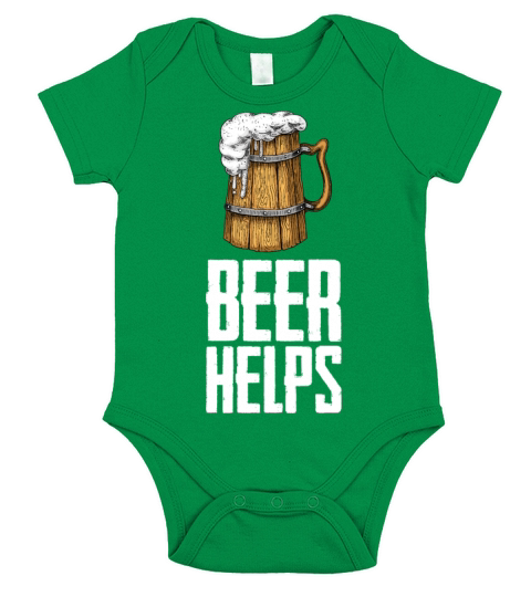 Drink Beer Beer Drinking Short Sleeve Baby One-Piece