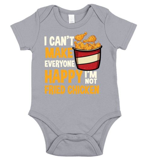 Funny Fried Chicken Quote Short Sleeve Baby One-Piece