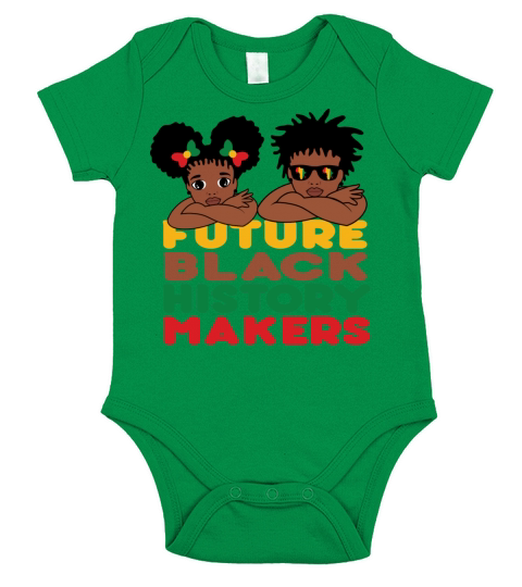Future Black History Makers Proud African American Short Sleeve Baby One-Piece
