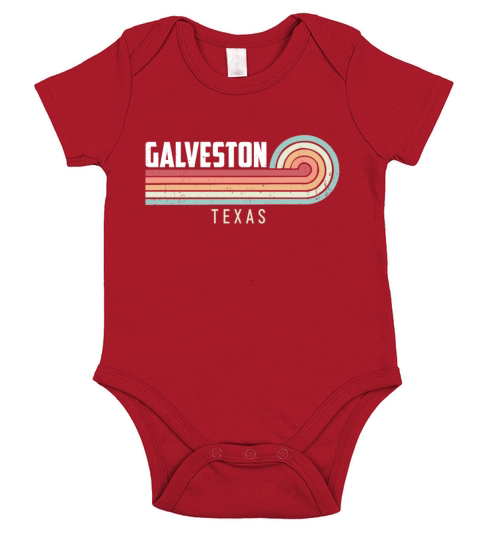 Galveston National Park Vintage Short Sleeve Baby One-Piece