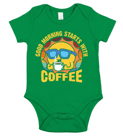 Good morning starts with coffee Short Sleeve Baby One-Piece