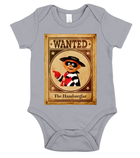 Hamburger Lover Short Sleeve Baby One-Piece