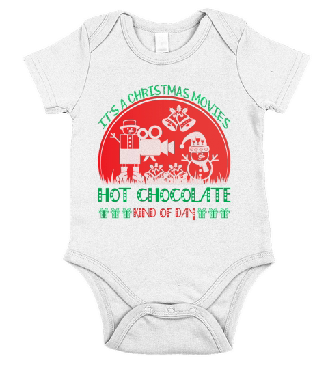 Its a christmas movies hot chocolate kind of day Short Sleeve Baby One-Piece