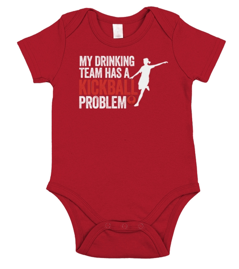 King of Kickball game kids league team design Short Sleeve Baby One-Piece