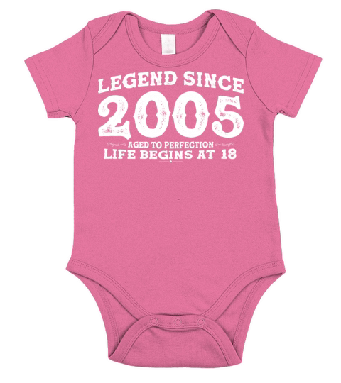 Legend Since 2005 18 Year of Perfection - 18th Short Sleeve Baby One-Piece