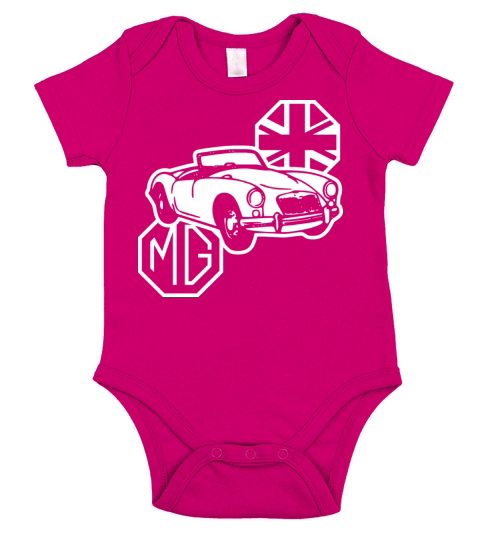 MG MGA Classic British Sports Car Short Sleeve Baby One-Piece