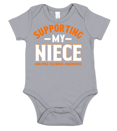 Multiple Sclerosis Awareness Supporting My Niece Short Sleeve Baby One-Piece