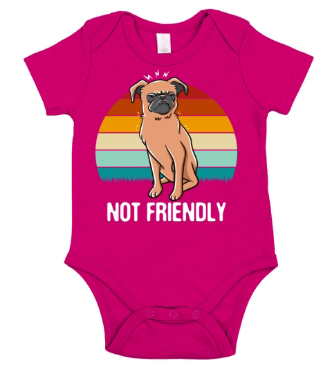 Not Friendly Funny Sarcastic Humor Sarcasm Introve Short Sleeve Baby One-Piece