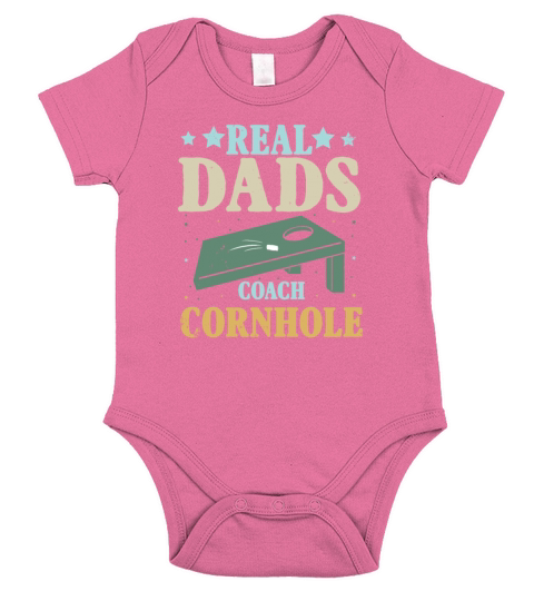 Real Fathers Coach Cornhole Cornhole Short Sleeve Baby One-Piece