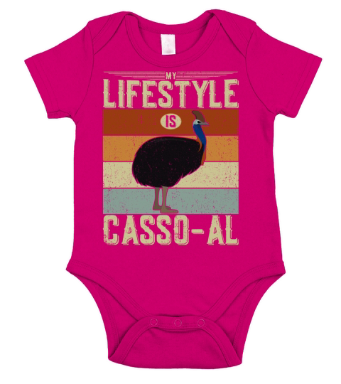 Retro Cassowary Vintage Cassowaries Quote Short Sleeve Baby One-Piece