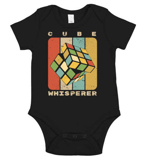 Rubix Cube Whisperer Vintage Speed Cubing Youth Ma Short Sleeve Baby One-Piece