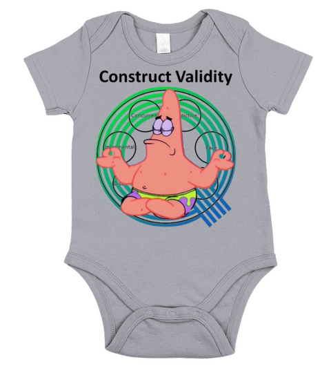 Vintage Meme Quantitude Construct Validity Short Sleeve Baby One-Piece