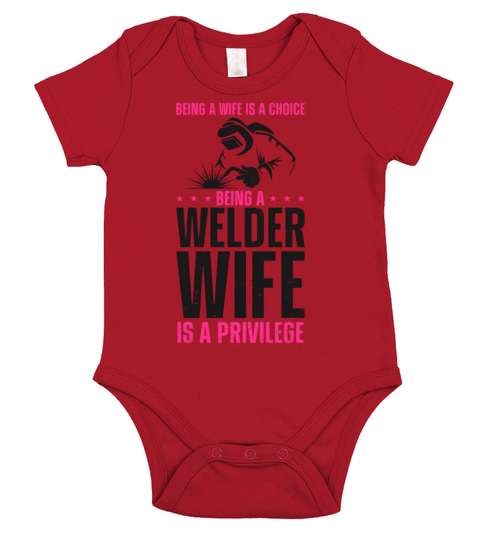Welder Welding Wife Vintage Being Short Sleeve Baby One-Piece