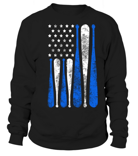 American Flag Vintage Baseball Flag Sweatshirt Unisex