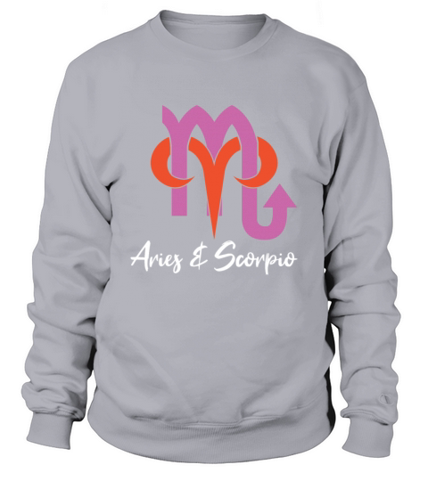 Aries and Scorpio Couples Horoscope Zodiac Sweatshirt Unisex