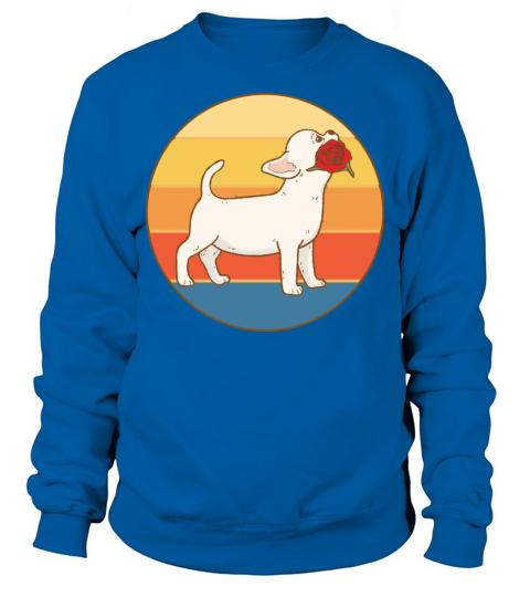 Cute Chihuahua Dog Breed Vintage Retro Sunset Sweatshirt Unisex