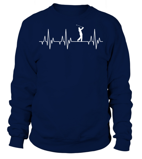 Heartbeat Golf Player Golfer Sports Game Sweatshirt Unisex