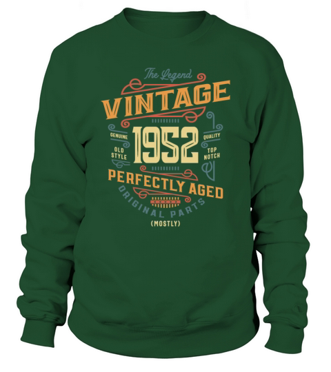Vintage 1952 71st Birthday Sweatshirt Unisex