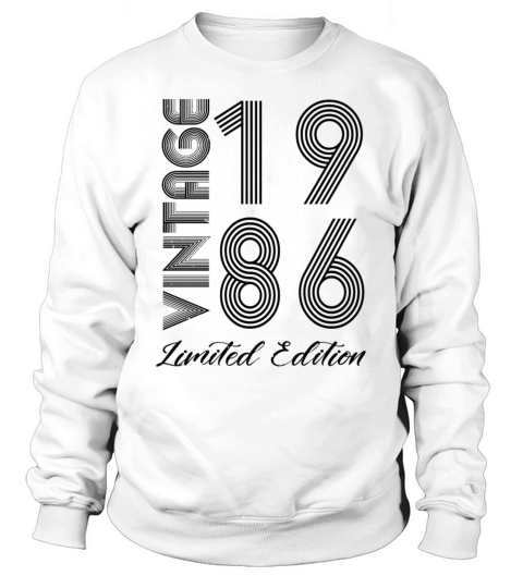 Vintage 1986 Vintage Birthday Retro Vintage Sweatshirt Unisex