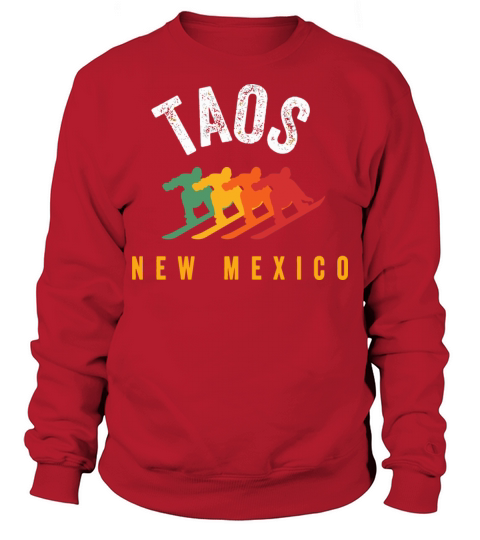 Vintage Taos Nm Us New Mexico Ski Snowboard Mounta Sweatshirt Unisex