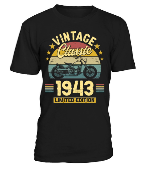 1943 80 Years Old Vintage 80th Birthday T-Shirt Unisex
