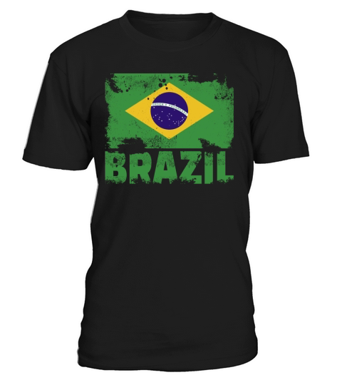 Brazil Flag Vintage Distressed Brazilian Grunge Tr T-Shirt Unisex