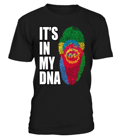 Ethiopian And Eritrean Mix Heritage DNA Flag T-Shirt Unisex
