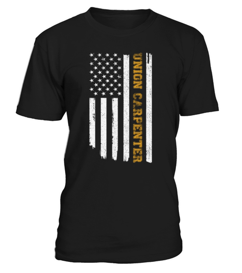 Vintage American USA Flag Union Carpenter Woodwork T-Shirt Unisex