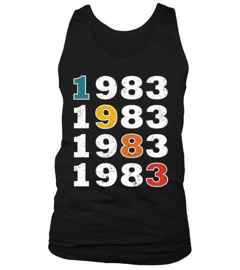 40th birthday vintage 1983 retro vintage style Tank Top Unisex