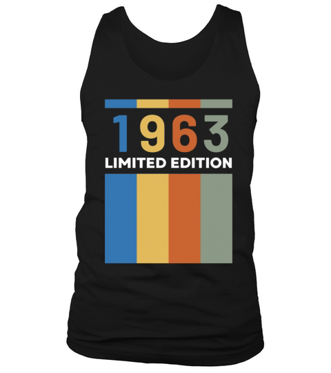 60 Years Vintage 1963 Retro 60th Birthday Tank Top Unisex