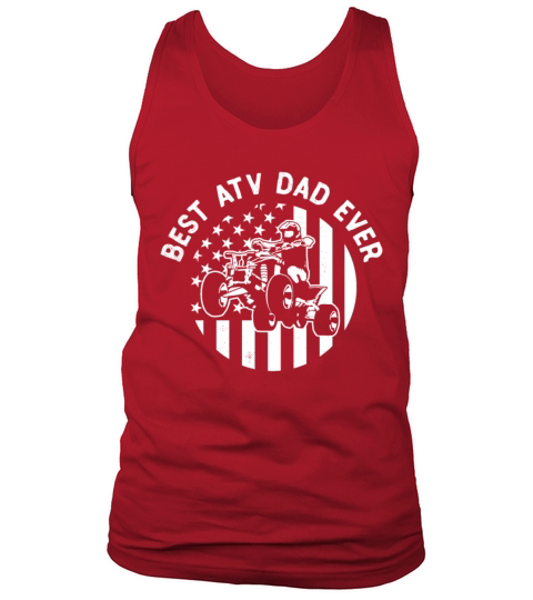 all terrain vehicles dad vintage usa flag theme Tank Top Unisex