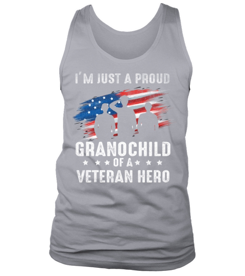 America Grandchild Funny Quote American Flag Patri Tank Top Unisex