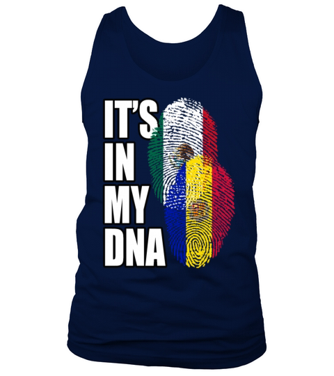 Andorran And Mexican Mix Heritage DNA Flag Tank Top Unisex