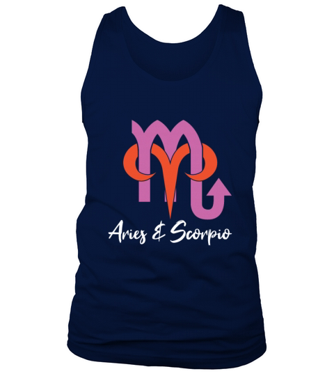Aries and Scorpio Couples Horoscope Zodiac Tank Top Unisex