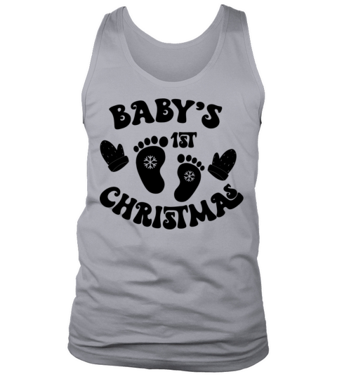 Babys First Christmas Tank Top Unisex
