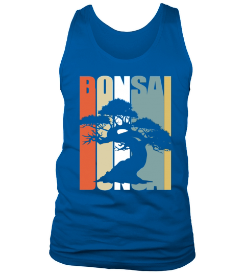 Bonsai Tree Vintage Retro Colorful Japanese Garden Tank Top Unisex