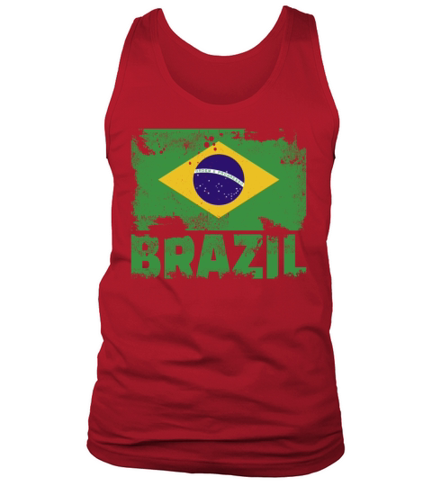 Brazil Flag Vintage Distressed Brazilian Grunge Tr Tank Top Unisex