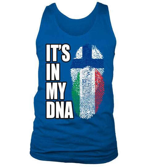 Finland And Italian Mix Heritage DNA Flag Tank Top Unisex