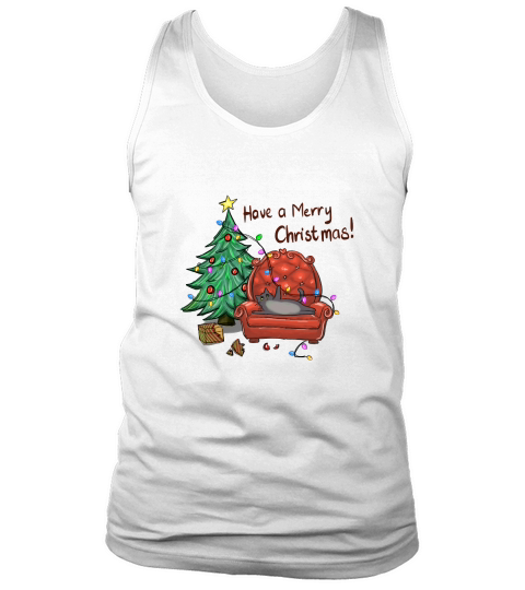 Funny Cat Christmas, Have a Merry Christmas Tank Top Unisex