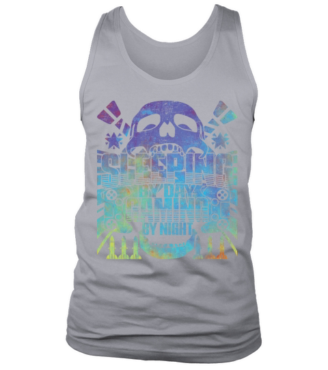 Sleeping by day Gaming by night funny saying Tank Top Unisex