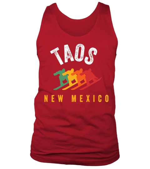Vintage Taos Nm Us New Mexico Ski Snowboard Mounta Tank Top Unisex