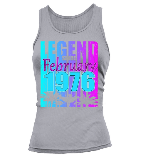 1976 Born Legend February Vintage Tank top Woman