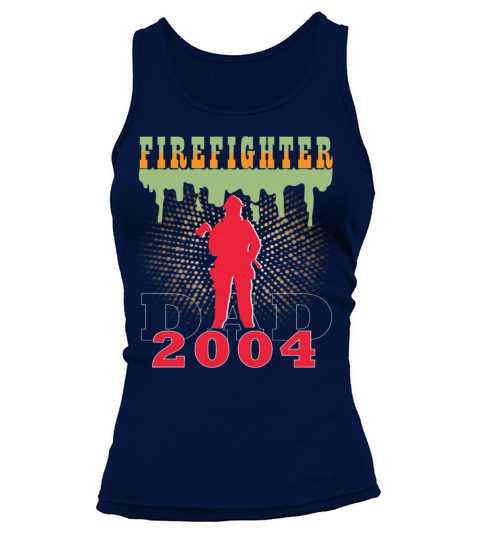 2004 vintage fireman birthday firefighter Tank top Woman