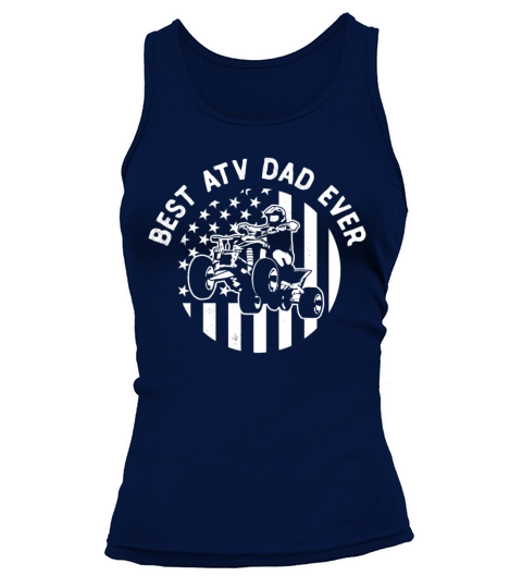 all terrain vehicles dad vintage usa flag theme Tank top Woman