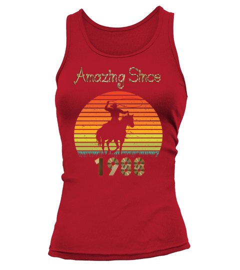 Amazing Since 1988 Vintage Birthday Shirts for Men Tank top Woman